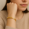 Bracelete Ouro 18K Abaulado Liso