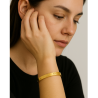 Bracelete Ouro 18K Liso Com Detalhes