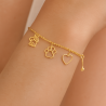 Pulseira Ouro 18K Pet Cachorro Amigo Fiel
