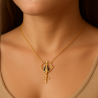 Gargantilha Ouro 18K Elo Portuguesa Nossa Senhora