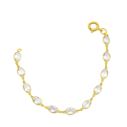 PULSEIRA OURO 18K COM PEDRAS