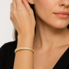 Bracelete Ouro 18K Princesa Cravejado