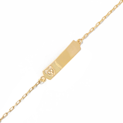 Pulseira Ouro 18K Chapa...