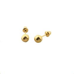 Brinco Ouro 18K Bola 3mm...