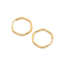 Brinco Ouro 18K Argola...