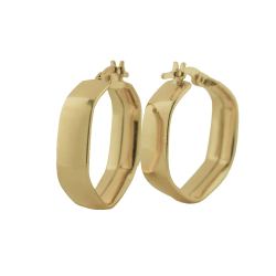 Brinco Ouro 18K Argola...