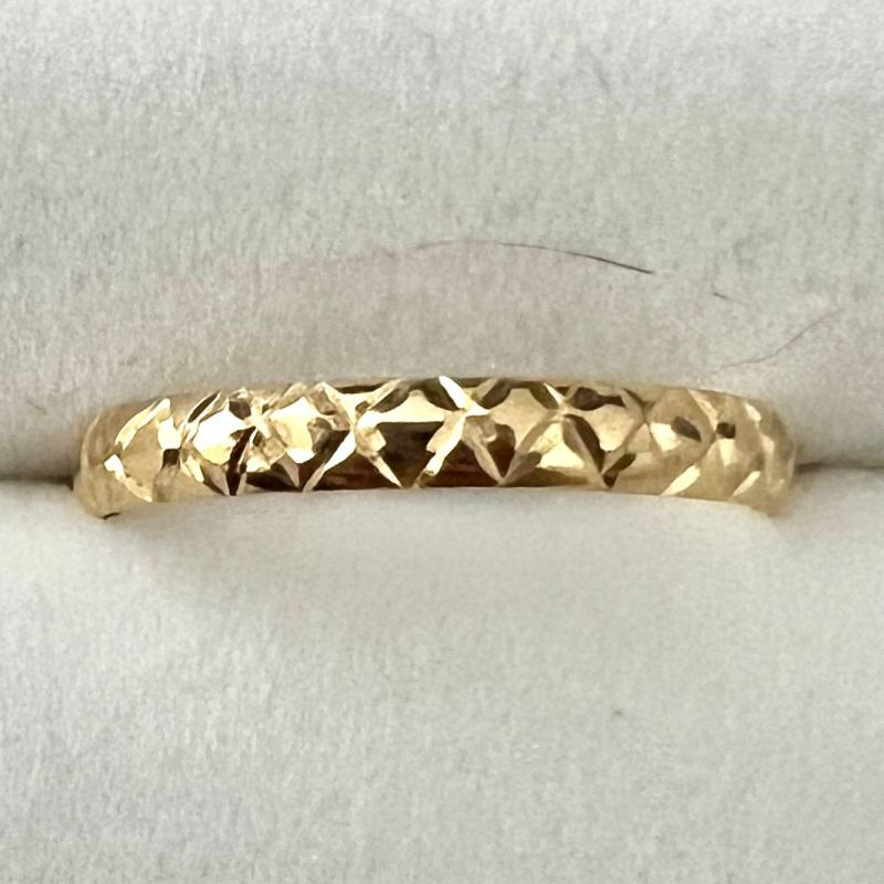 Anel Ouro 18K Aparador Com Detalhes