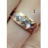 Anel Ouro 18K Tricolor Areia Fina