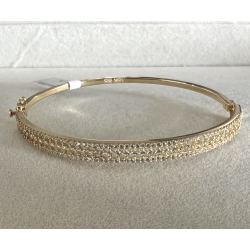 Bracelete Ouro 18K Princesa Cravejado