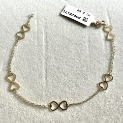 Pulseira Ouro 18K Infinito...