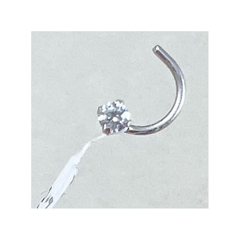 Piercing Ouro 18K De Nariz Ponto De Luz