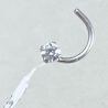 Piercing Ouro 18K De Nariz Ponto De Luz