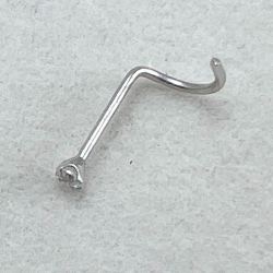 Piercing Ouro 18K De Nariz Ponto De Luz