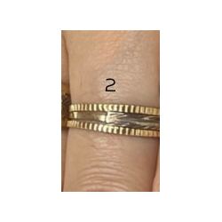 Anel Ouro 18K Bicolor