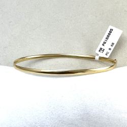 Bracelete Ouro 18K Oval Fio Redondo