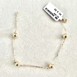 Pulseira Ouro 18K Cartier 18cm Com 4 bolas 6mm