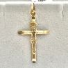 Pingente Ouro 18K Crucifixo INRI Com Cristo