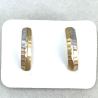 Brinco Ouro 18K Tricolor Faixa