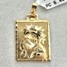 Pingente Ouro 18K Medalha Face De Cristo