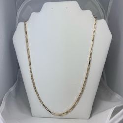 Corrente Ouro 18K Elo Cartier Cadeado 60cm