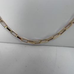 Corrente Ouro 18K Elo Cartier Cadeado 60cm