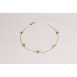 Pulseira Ouro 18K Bola 5MM