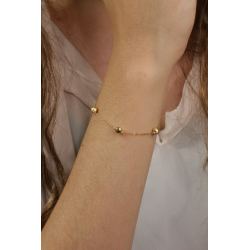 Pulseira Ouro 18K Bola 5MM