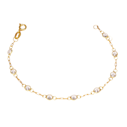 Pulseira Ouro 18K Pedra...