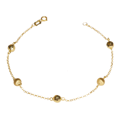 Pulseira Ouro 18K Bola 5MM