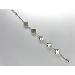 Pulseira Ouro 18K Flor Branca