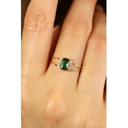 AN.AU.AMA.ANEL ZIRC.BAG VERDE 6X4 4ZIR B