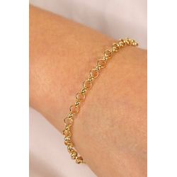 Pulseira Ouro 18K Elo Portuguesa Grossa 20cm