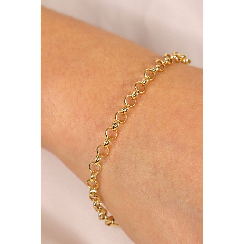 Pulseira Ouro 18K Elo Portuguesa Grossa