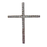 Pingente Ouro 18K Crucifixo Com Zirconia