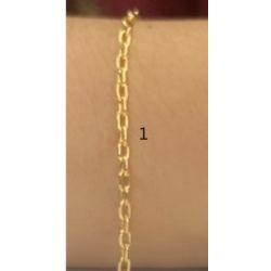 Pulseira Ouro 18K Cartier Cadeado 21,5cm