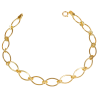 PULSEIRA DE OURO 18K E 1X1 OVAL