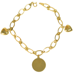 PULSEIRA DE OURO OVAL  1X1...