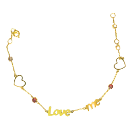 PULSEIRA OURO 18K LOVE ME...