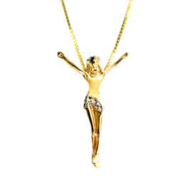 Pingente Ouro 18K Crucifixo...