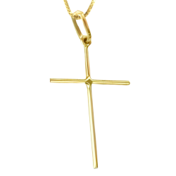 Pingente Ouro 18K Cruz Lisa...