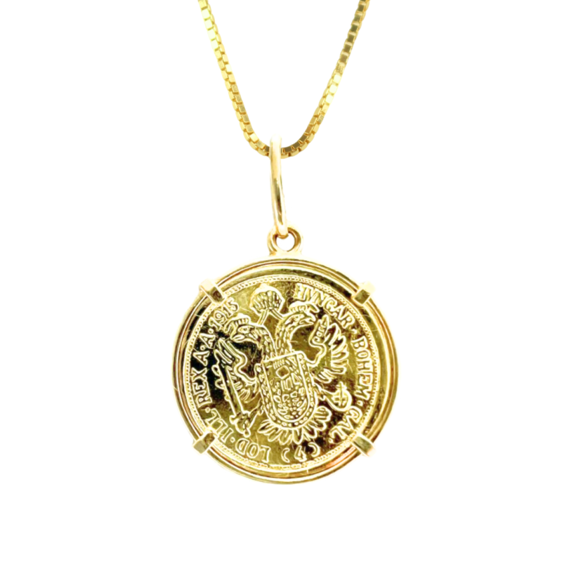 Pingente Ouro 18K Libra