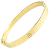 Bracelete Ouro 18K Liso Com Detalhes