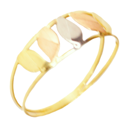 Anel Ouro 18K Tricolor...