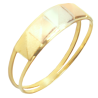 Anel Ouro 18K Tricolor Dois Aros