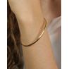 Bracelete Ouro 18K Oval Fio Redondo