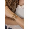 Bracelete Ouro 18K Oval Fio Redondo