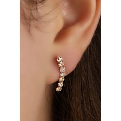 BR.AU.AMA.EARCUFF ZIRCONIA BRANCA