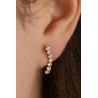 BRINCO Ouro 18K Ear Cuff Com Zirconias