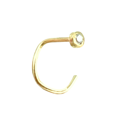 Piercing Ouro 18K Nariz Com...