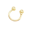 Piercing Ouro 18K Ferradura Bola 1.2mm Com 6mm